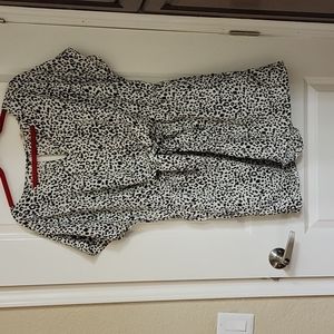 Snow leopard romper jumpsuit